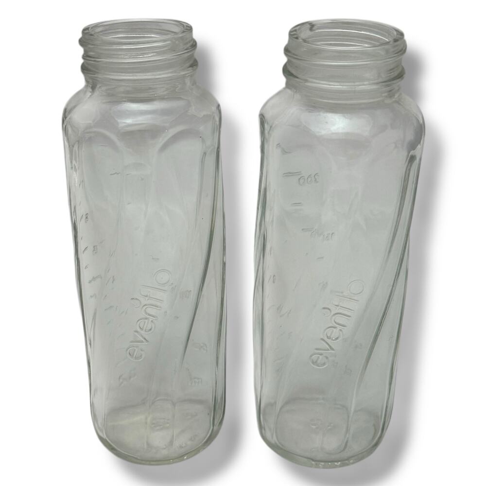 Evenflo Classic Twist Baby Bottles Glass 8oz set of 2